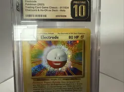 Pokemon Electrode Holo CGC 10 Trading Card Game Classic 011/034 English - Image 3