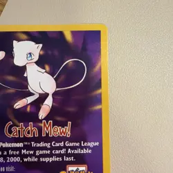 Catch Mew WOTC Movie Promo Pokemon Card Vintage - Image 4