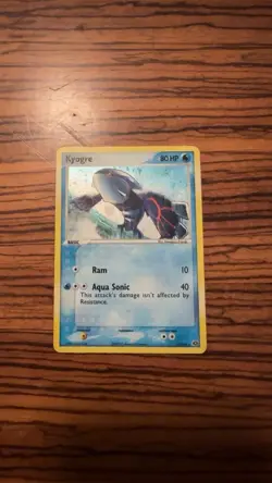 Pokemon Kyogre Holo Card #6/106 Emerald Holo - Image 1