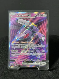 Pokemon Sv: Black Bolt Genesect EX Double Rare Holo Card English 161/086 NM - Image 1
