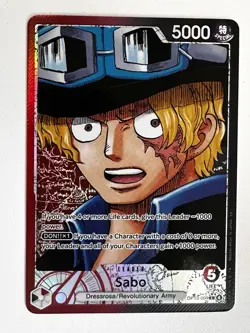 Sabo Alt Art OP13-004 L Carrying on His Will ONE PIECE Card Game ENGLISH ALT L - Image 1