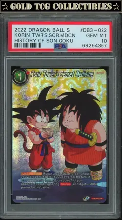 PSA 10 ⭐ Son Goku Korin's Tower History Promo Card Super DBS DBZ Z Heroes - Image 1