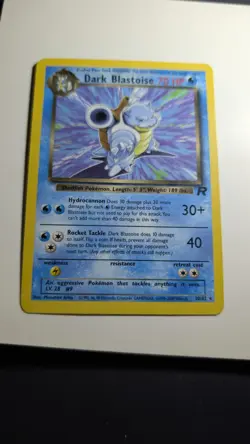 Pokemon TCG Dark Blastoise 20/82 Rare Non-Holo Card team rocket - Image 1