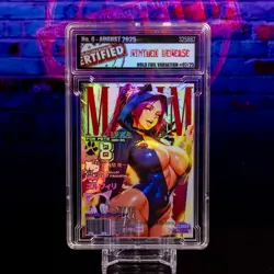 Yoruichi Waifu Card Serial #07/25 LIMITED RELEASE Encased Custom Holo SLAB Bleac - Image 2