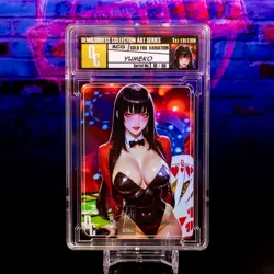 Yumeko Waifu Card Encased #10/99 Gold Foil Demigoddess Collection SLAB Kakegurui - Image 2