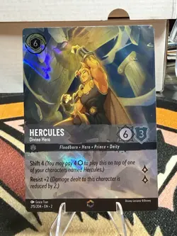 Lorcana Hercules - Divine Hero - 215/204 - Enchanted - Holofoil (Alternate Art), - Image 1