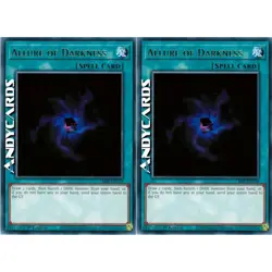 ALLURE OF DARKNESS 2x (Fascino Dell'oscurita) • Rara • CRBR EN028 • 1Ed • Yugioh - Image 1