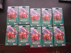 One Piece Card Game Op-08 Two Legends Sleeved Booster LOT of 10 Packs - Image 1