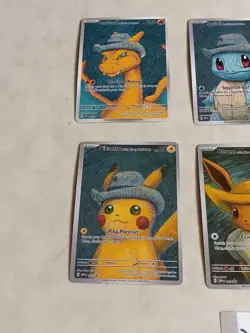 6 Pokemon x Van Gogh Black Star Promo ACG Art Card - read description - Image 2