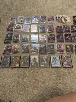 Gundam Card Game lot of 41 GD02, GD03 R/ U+/LR /C+ cards - Image 1