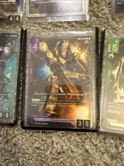 Gundam Card Game lot of 41 GD02, GD03 R/ U+/LR /C+ cards - Image 4