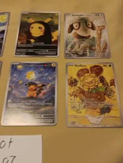 8 Starry Night Pokemon x Van Gogh Promo Card -Read Description - Image 3