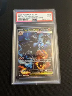 Pokemon Mega Charizard x Holofoil Full Art Card Phantasmal Flames - Image 1