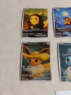 6 Pokemon x Van Gogh Black Star Promo ACG Art Card - read description - Image 2