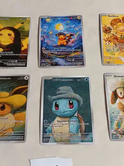 6 Pokemon x Van Gogh Black Star Promo ACG Art Card - read description - Image 3