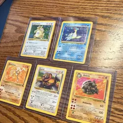 Pokemon 5 Card Lot 1999 WOTC Cards - 2 Holos Included - Image 1