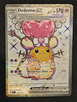Pokemon Dedenne EX TCG Scarlet & Violet Paldea Evolved Holo Card 239/193 - Image 1