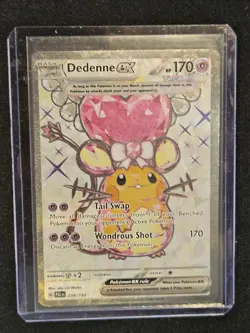 Pokemon Dedenne EX TCG Scarlet & Violet Paldea Evolved Holo Card 239/193 - Image 3