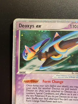 Pokemon Card-Deoxys Ex-93/106-ENG-Ex Emerald -Holo-LP-SWIRL - Image 4