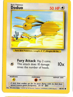 Doduo 48/102 Base Set Pokemon Card - Image 1