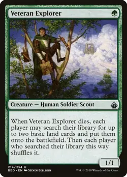 4x Veteran Explorer NM-Mint, English Battlebond MTG Magic: the Gathering Playset - Image 1