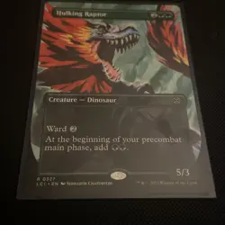 Hulking Raptor (Borderless) The Lost Caverns of Ixalan Regular - Image 1