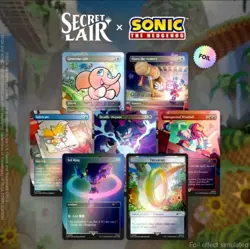 MTG Secret Lair x Sonic the Hedgehog: Chasing Adventure Rainbow Foil Sealed - Image 1