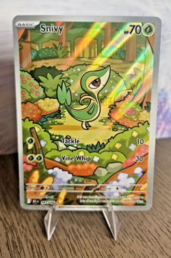 Snivy 087/086 Illustration Rare SV: Black Bolt - English Pokemon TCG NM - Image 1