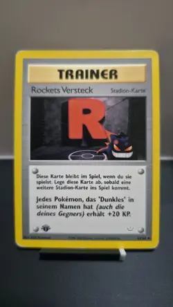 Pokemon Team Rocket’s Hideout 63/64 • 1st Edition • German • NM- / EX+ • Vintage - Image 1