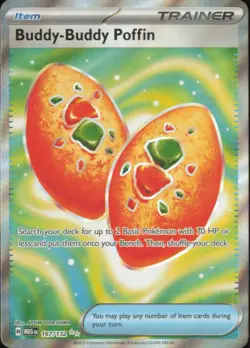 Pokemon TCG - Buddy-Buddy Poffin Ultra Rare ME01: Mega Evolution 167/132 NM - Image 1