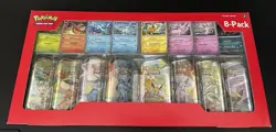 Pokemon Costco Prismatic Evolutions Mini Tin 8-Pack Box *SEALED* - Image 1