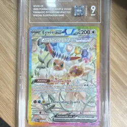 Pokemon Eevee EX 2025 Prismatic Evolutions #167/131 Special Holo TAG 9 - Image 1