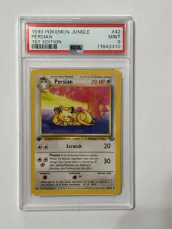 1999 Pokemon Jungle Persian #42/64 1st Edition MINT PSA 9 Vintage - Image 3