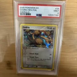 2005 Pokemon EX Emerald Dodrio Reverse Foil 26/106 PSA 9 Mint - Image 4
