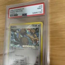 2005 Pokemon EX Emerald Dodrio Reverse Foil 26/106 PSA 9 Mint - Image 5