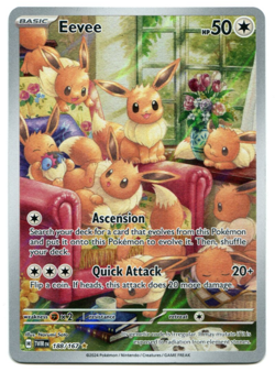 Pokemon Eevee Special Illustration Rare Twilight Masquerade 188/167 NM Unplayed - Image 1
