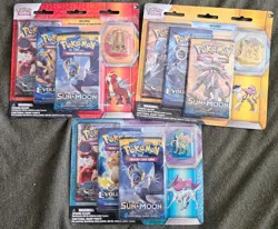 Pokemon TCG Legendary Beasts Pin Blister Bundle - SEALED - Entei Raikou Suicune - Image 1
