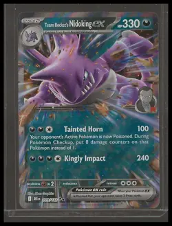 Pokemon TCG Team Rocket's Nidoking ex 119/182 SV10: Destined Rivals Holo NM/M - Image 1