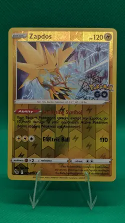 Zapdos # 029/078 Reverse Holo Rare SWSH Pokemon GO Pokemon TCG MP - Image 1