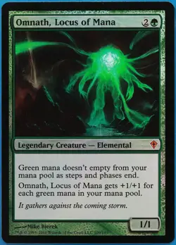 Omnath, Locus of Mana FOIL Worldwake NM Green Mythic Rare CARD (508008) ABUGames - Image 1