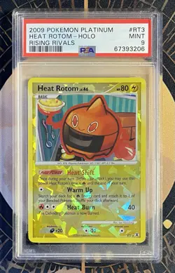 2009 POKEMON PLATINUM RISING RIVALS #RT3 HEAT ROTOM HOLO PSA 9 - Image 1
