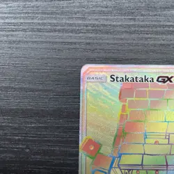 Stakataka Gx 176/168 Celestial Storm Secret Rainbow Rare Pokemon Card - Image 3