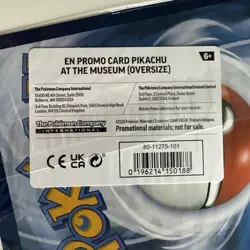 Pokemon TCG|Promo|Pikachu at the Museum|National History Museum|Sealed|Oversized - Image 3