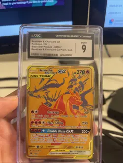 Reshiram & Charizard GX Tag Team Pokemon Card SM247 Promo - Image 1