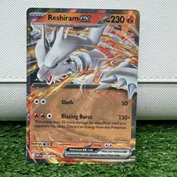 Reshiram ex 020/086 Scarlet & Violet – White Flare Holo English Pokemon TCG - Image 1