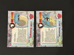 2000's Topps Chrome Pokemon Omanyte & Omastar Foil TV Animation Edition - Image 2