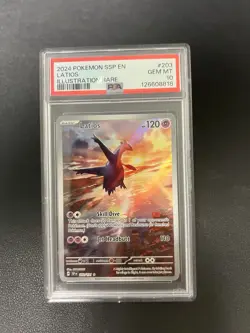 Latios IR Pokemon 2024 Surging Sparks PSA 10 GM MT - Image 1