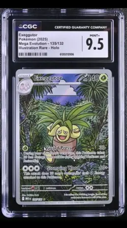 Pokemon Exeggutor 135/132 Illustration Rare Mega Evolution - CGC 9.5 Mint+ - Image 1