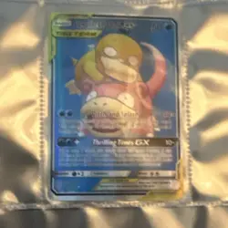 Pokemon TCG Slowpoke & Psyduck GX TAG TEAM Ultra Rare Holo - Image 1