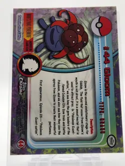 MINT Pokemon Topps Chrome #44 Gloom Silver Foil Card - Image 2